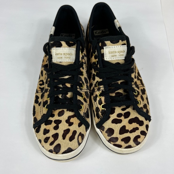KEDS BY KATE SPADE NEW YORK KICKSTART LEOPARD SKIN SNEAKER SIZE 7 - Picture 2 of 11